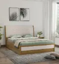 Pearl King Bed In Ceramic High Gloss Finish