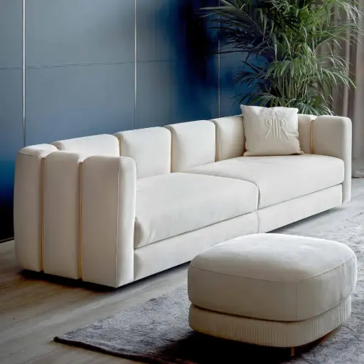 Italian White Sofa