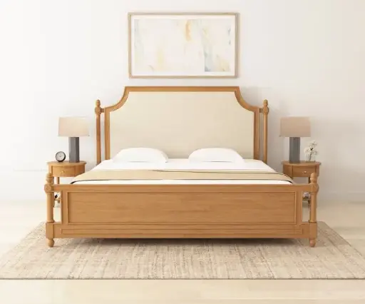 Teak wood bed